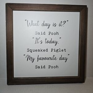 My Favorite Day Winnie The Pooh Wall Art